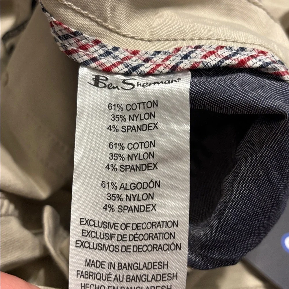 Ben Sherman Slim Fit Tech Pants